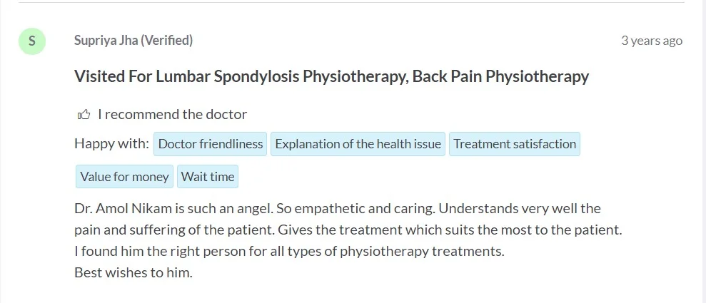 Physiotherapist in Nashik