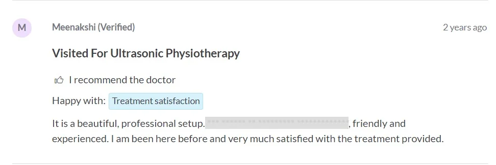 Physiotherapy for frozen shoulder in Nashik