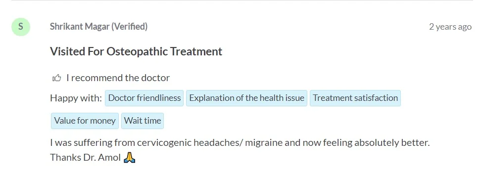 Physiotherapy for neck pain in Nashik